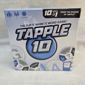 Tapple 10 Card Game Ten Ways To Play- Flip It, Name It Word Game USAopoly New